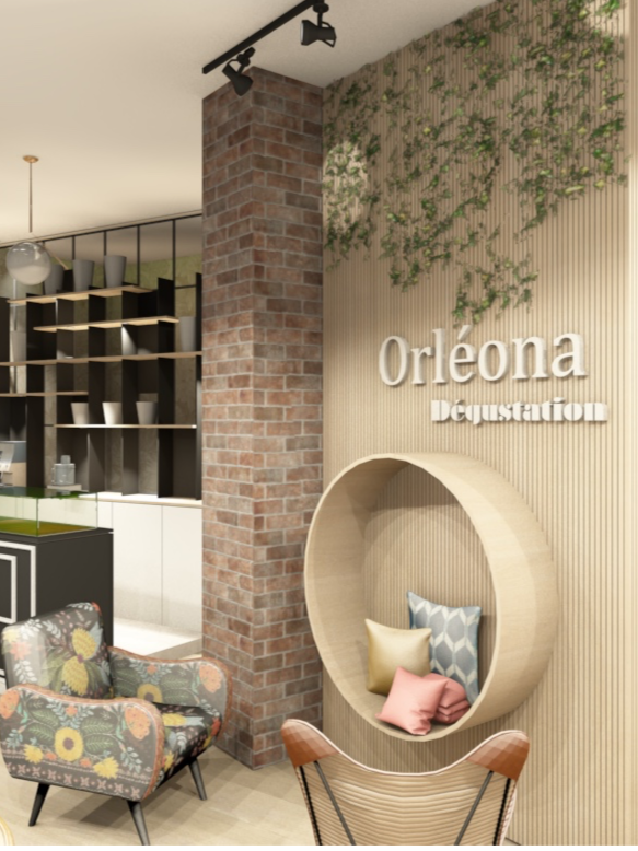 modélisation 3d du salon orléona
